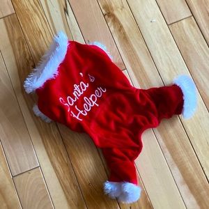 Neiman Marcus dog department. Red velvet with faux fur! Santa’s Helper. XS
